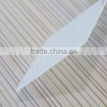 4mm hollow sheet polycarbonate price never yellowing canopy material