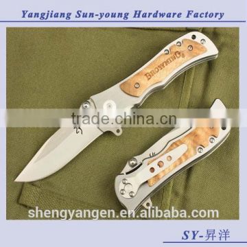 Browning 339 outdoor camping hunting tactical folding knife(white)