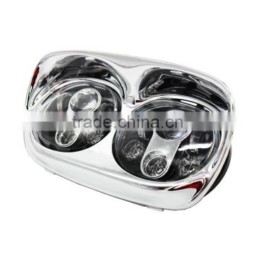 Harley accessory - LED Dual road glide motorcycle headlight 45w*2, harley Motorcycle parts 12v DOT approved                        
                                                                                Supplier's Choice