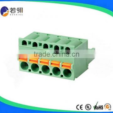 Stainless Steel 5 Pin Terminal Block Pluggable Pitch 5.08mm