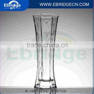 clear cheap glass vase for home decoration