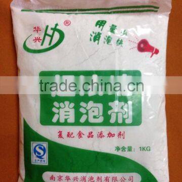 Silicone defoamer for powder laundry