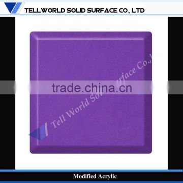 Acrylic Solid Surface Wall Panel in Pure Violet Color
