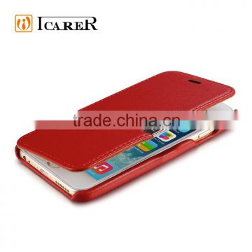 icarer luxury genuine leather case for iPhone6,wholesale with factory price for iPhone6 case