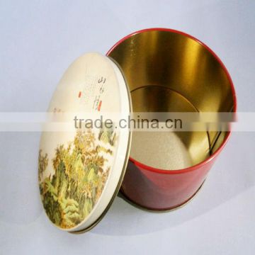 round gift food tin can packaging