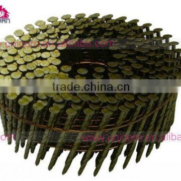 coils factory 15 degree brass plated nails