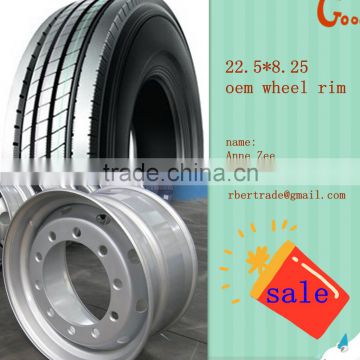 22.5*7.50 tubeless steel wheel rim