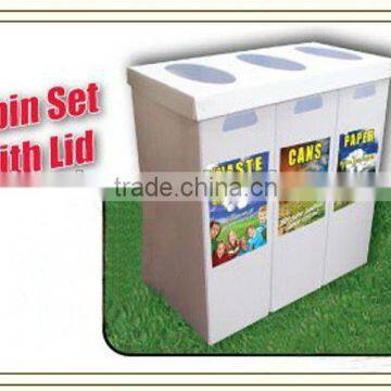 Affordable corrugated plastic recycle bin