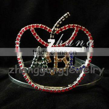 Cute apple design school pageant tiara