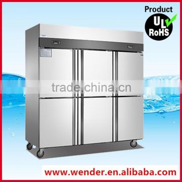 1600L New Style 6 doors stainless steel compressor refrigerator
