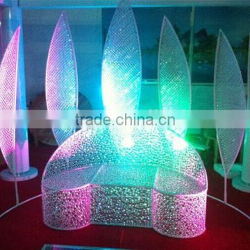 Decorative crystal chairs for the wedding