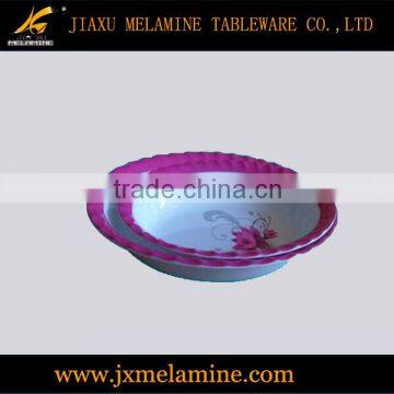 10.5" ,12'' melamine ware wavy oval bowl