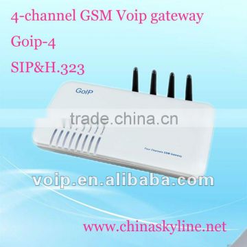 Hot sale! GoIP4/4-channel GSM VoIP Gateway,H.323&SIP