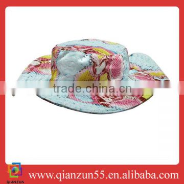 trendy colorful bucket hat floral beach hat long brim fashion cap