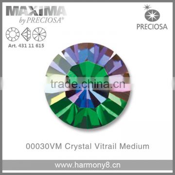 Original PRECIOSA MC Chaton Maxima, Crystal Vitrail Medium Point Back Rhinetsone