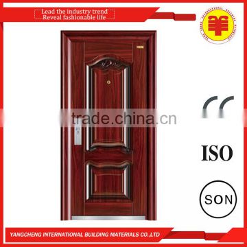 Latest design 30kg cold rolled steel security interior single metal doors for family flat
