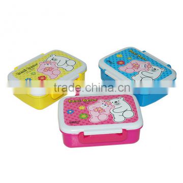 plastic divider lunch box with handle
