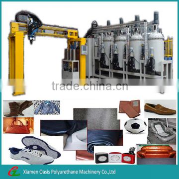 Synthetic leather PU material feeding machine