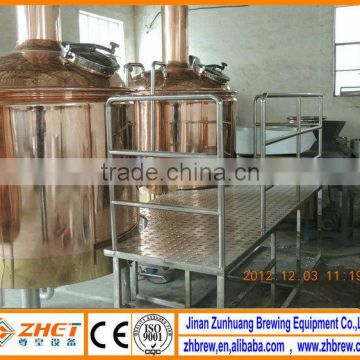 1000L hotel red copper microbrewery equipment plants
