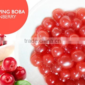 CRANBERRY POPPING BOBA