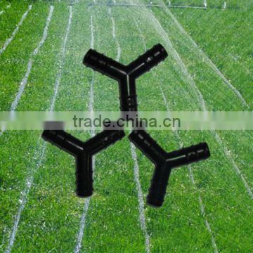 agricultural Y-type drip tape tee connect irrigation pipe