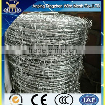 2015 Hot sale !!! Wholesale Cheap Price hot dipped galvanised common barbed wire from anping direct factory For sale