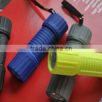 led flashlight Plastic Housing with rubber painting