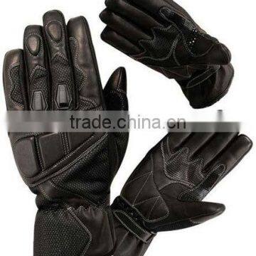 leather gauntlet motorcycle gloves