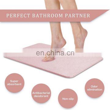 Natural Diatomite Water Absorbent Foot Pad Fast Dry Bath Ground Mat Anti-Slip Bathroom Floor Cushion