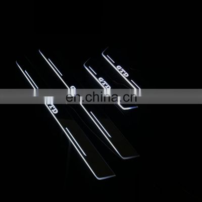 Led Door Sill Plate Strip for volkswagen golf GTD dynamic sequential style Welcome Light Pathway Accessories