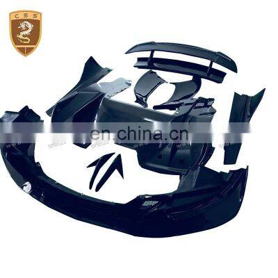 Car accessories carbon fiber front lip spoiler side skirts air knife for McLaren MP4 modification DMC body kit