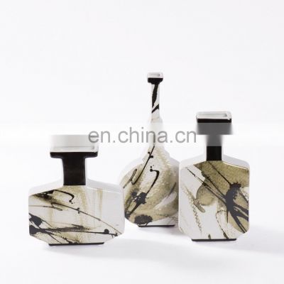 Chinese Painting Nordic Creative Crafts Luxury Flower New Classical Ceramic Vase Modern