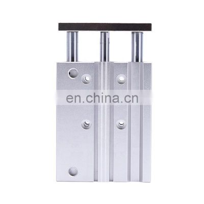 High Precision TCL Series Guide Rod Compact Type Three Axis Tri-rod Pneumatic Dual Shaft Pneumatic Cylinder