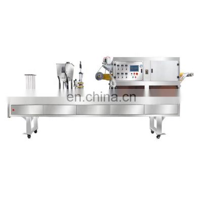watsap+8615504261925 Support customization high quality fully automatic cup filling and sealing machine