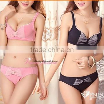 We Have Stocks Young Girls Breathrable Underwear Cotton Push Up Bra Set Lingerie For Winter/Autumn 150set/Lot
