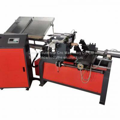 Automatic mini cnc wood turning lathe machine for small crafts making