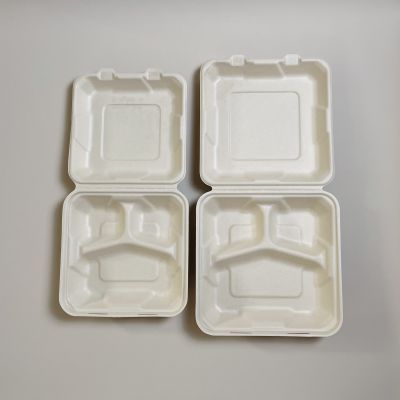 Degradable food box packaging box