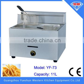 Professional manufacturing commercial lpg gas deep fryer