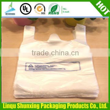 packing plastic vest hanlde bag / t-shirt bag