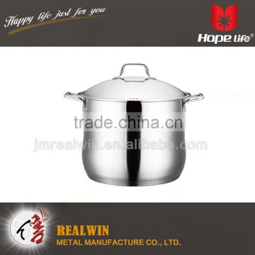 non-stick saucepot stainless steel camping pot thicken bottom stock pot , stainless steel pot