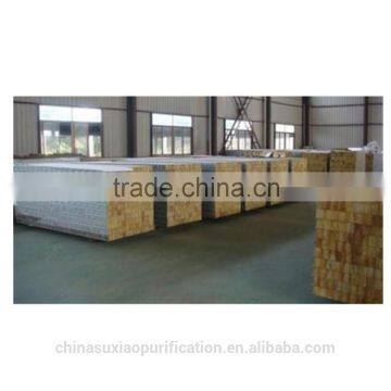 Good quality Rock wool fireproof insulation color plate for warehouse easy installation