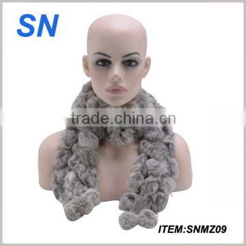 2014 winter fashion artificial rabbit fur scarf