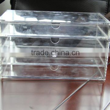 Clear acrylic organizer 4 drawers storage box for makeup