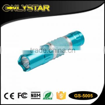 Onlystar GS-5005 rubber brightness hand strap led flashlight keychain light led