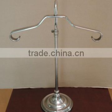Brass Sweater Display Stand in Polished Nickel