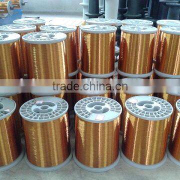 Solderable polyurethane enameled round copper wire, class 155