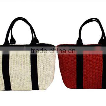 Fashion Paper straw knitted Handbag for ladies and girls