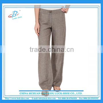 Women's linen flared trousers pants