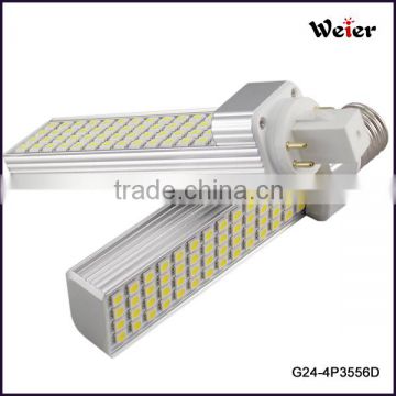 China manufactory 5050 led g24 10W 4pins led plug lamp with ce rohs