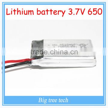 New 3.7V 650mAh Lithium Polymer Battery / Lipo Battery / Small Lithium Polymer Battery for Model aircraft accessories